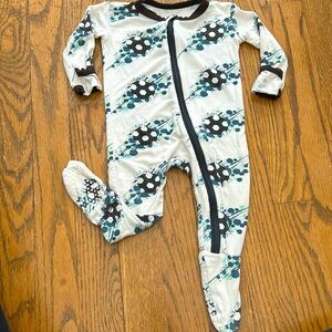 Kickee Pants bamboo Natural Soccer Splash sleeper pjs pajamas footie